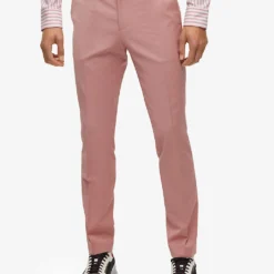 Hugo Single-breasted Slim-fit Wool-blend Suit -Default Template 4 R04093574 MEDIUMPINK ALT04