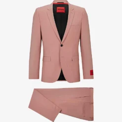 Hugo Single-breasted Slim-fit Wool-blend Suit