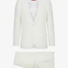 Hugo Single-breasted Slim-fit Linen-blend Suit