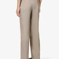 Giorgio Armani Double-breasted Regular-fit Woven Suit -Default Template 4 R04096683 PEWTER ALT06