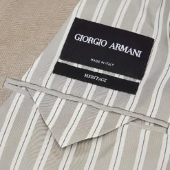 Giorgio Armani Double-breasted Regular-fit Woven Suit -Default Template 4 R04096683 PEWTER ALT08