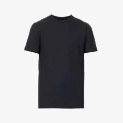 Emporio Armani Logo-jacquard Regular-fit Cotton-jersey T-shirt