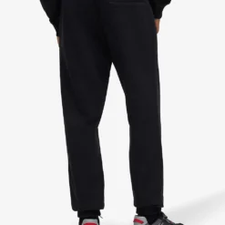 HUGO Relaxed-fit Tapered-leg Cotton-blend Jogging Bottoms -Default Template 4 R04101020 BLACK ALT03