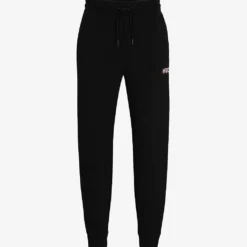HUGO Relaxed-fit Tapered-leg Cotton-blend Jogging Bottoms