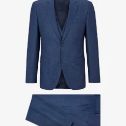 Boss Business Slim-fit Single-breasted Wool-blend Three-piece Suit