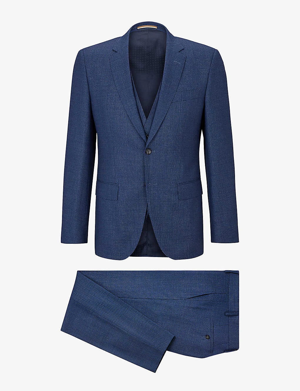 Boss Business Slim-fit Single-breasted Wool-blend Three-piece Suit 1 Boss Business Slim-fit Single-breasted Wool-blend Three-piece Suit