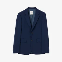 Sandro Single-breasted Regular-fit Virgin-wool Suit Jacket