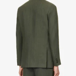PAUL SMITH Single-breasted Regular-fit Linen Suit -Default Template 4 R04114878 GREEN ALT03
