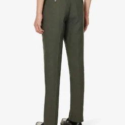 PAUL SMITH Single-breasted Regular-fit Linen Suit -Default Template 4 R04114878 GREEN ALT07