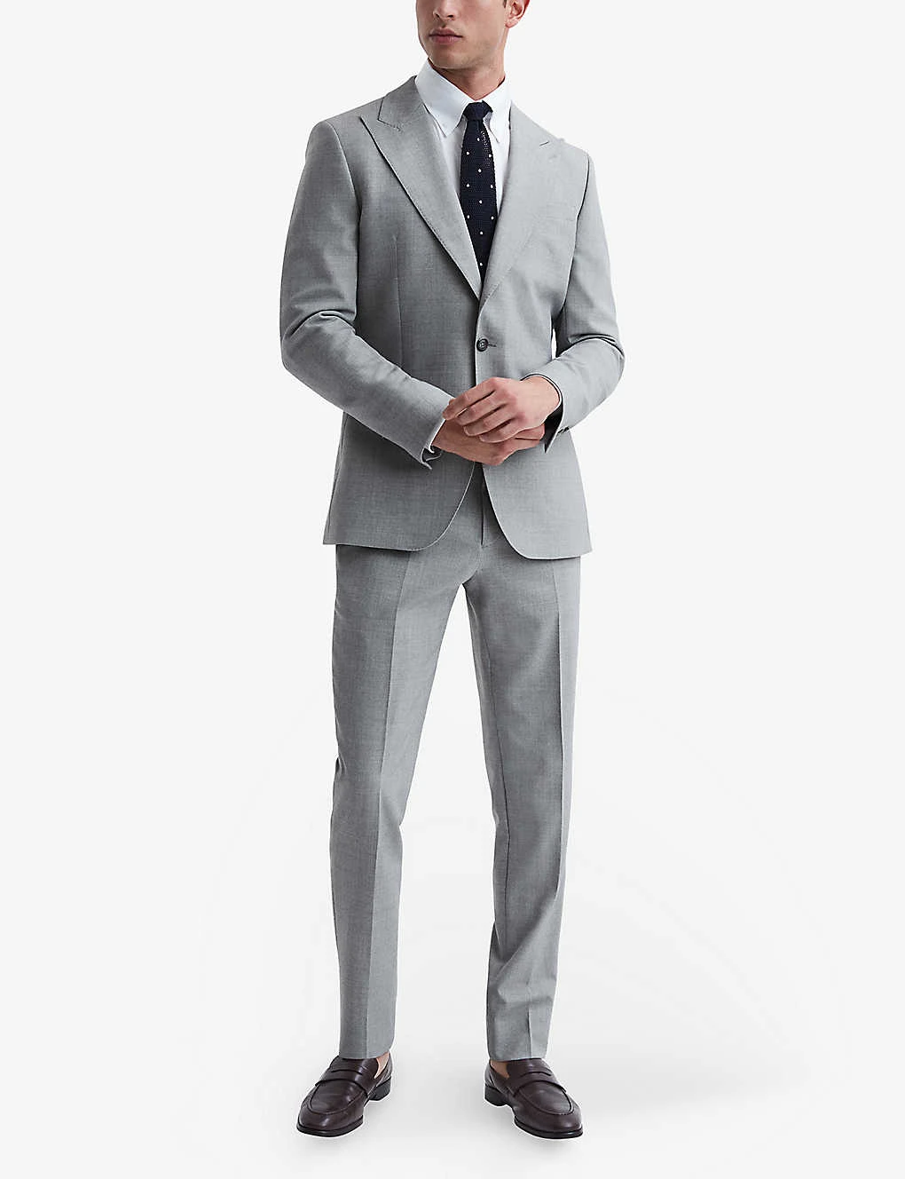 Reiss Arrow Peak-lapel Single-breasted Woven Blazer 2 Reiss Arrow Peak-lapel Single-breasted Woven Blazer - Image 2