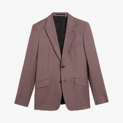 Ted Baker Slim-fit Single-breasted Wool Blazer
