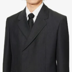 Prada Single-breasted Notched-lapel Wool-blend Jacket -Default Template 4 R04125439 ANTHRACITE ALT04