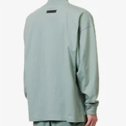 ESSENTIALS Brand-appliqué Long-sleeved Cotton-jersey T-shirt -Default Template 4 R04126199 SYCAMORE ALT03