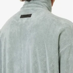 ESSENTIALS Brand-patch Short-sleeved Relaxed-fit Bamboo-blend Sweatshirt -Default Template 4 R04126202 SYCAMORE ALT04