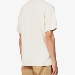 Upcycled Cross-appliquéd Organic And Recycled-cotton Blend T-shirt -Default Template 4 R04126424 CREAM ALT03