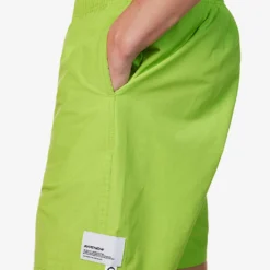 One Point Brand-embroidered Cotton-blend Shorts -Default Template 4 R04127069 GREEN ALT04