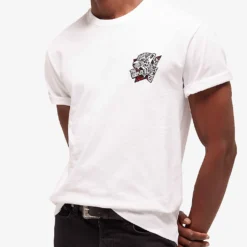 THE KOOPLES Graphic-print Cotton-jersey T-shirt -Default Template 4 R04127699 WHI01 ALT02