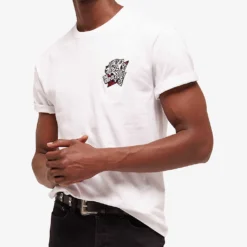 THE KOOPLES Graphic-print Cotton-jersey T-shirt -Default Template 4 R04127699 WHI01 ALT04