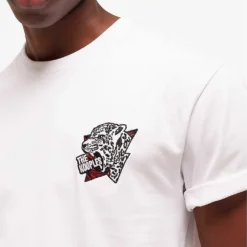 THE KOOPLES Graphic-print Cotton-jersey T-shirt -Default Template 4 R04127699 WHI01 ALT05