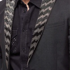 THE KOOPLES Embroidered-collar Single-breasted Woven Blazer -Default Template 4 R04127732 BLA01 ALT04