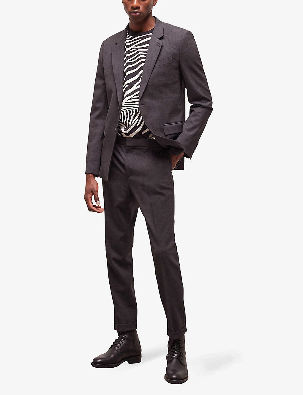 THE KOOPLES Notched-collar Single-breasted Stretch-wool Suit Jacket 2 THE KOOPLES Notched-collar Single-breasted Stretch-wool Suit Jacket - Image 2