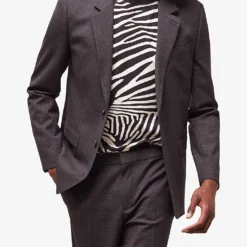 THE KOOPLES Notched-collar Single-breasted Stretch-wool Suit Jacket 7 THE KOOPLES Notched-collar Single-breasted Stretch-wool Suit Jacket -Default Template 4 R04127919 BLA02 ALT02