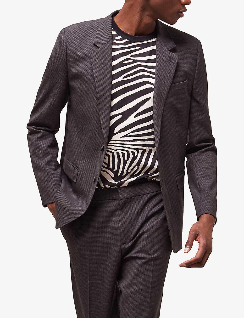 THE KOOPLES Notched-collar Single-breasted Stretch-wool Suit Jacket 3 THE KOOPLES Notched-collar Single-breasted Stretch-wool Suit Jacket - Image 3