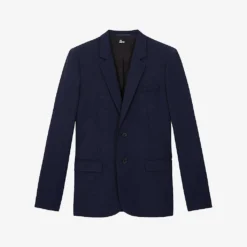 THE KOOPLES Houndstooth Single-breasted Stretch-wool Blazer