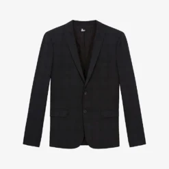 THE KOOPLES Checked Single-breasted Stretch-woven Suit Jacket
