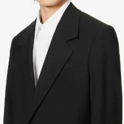 Bottega Veneta Notched-lapel Single-breasted Wool Blazer -Default Template 4 R04129500 BLACK ALT05