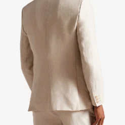 Ted Baker Lancej Slim-fit Single-breasted Linen-wool Blend Blazer -Default Template 4 R04132393 STONE ALT02