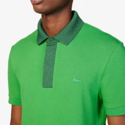 Lacoste Brand-appliqué Regular-fit Cotton-blend Polo Shirt -Default Template 4 R04134890 TARRAGONGREEN ALT04