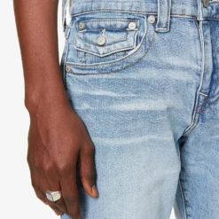 True Religion Ricky Contrast-stitch Stretch-denim Shorts -Default Template 4 R04134920 CABRILLOHARBOR ALT05