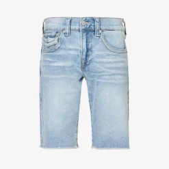 True Religion Ricky Contrast-stitch Stretch-denim Shorts