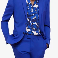 THE KOOPLES Single-breasted Slim-fit Wool Suit Jacket 7 THE KOOPLES Single-breasted Slim-fit Wool Suit Jacket -Default Template 4 R04136822 BLU05 ALT02