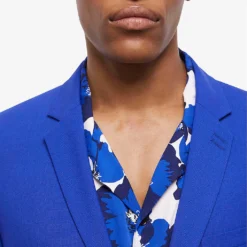 THE KOOPLES Single-breasted Slim-fit Wool Suit Jacket 9 THE KOOPLES Single-breasted Slim-fit Wool Suit Jacket -Default Template 4 R04136822 BLU05 ALT04