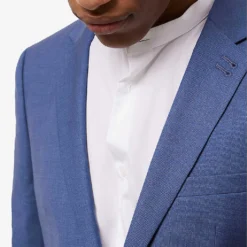 THE KOOPLES Single-breasted Peak-lapels Wool Blazer 9 THE KOOPLES Single-breasted Peak-lapels Wool Blazer -Default Template 4 R04137104 BLU01 ALT04