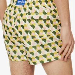 Arrels Barcelona X Olimpia Zagnoli Graphic-print Swim Shorts 11 Arrels Barcelona X Olimpia Zagnoli Graphic-print Swim Shorts -Default Template 4 R04138003 GREENBUBBLEGUM ALT05