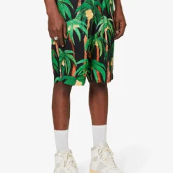 Palma Black Graphic-print Relaxed-fit Woven Shorts -Default Template 4 R04140916 BLACK ALT02