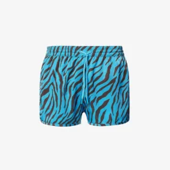 Zebra-print Regular-fit Swim Shorts