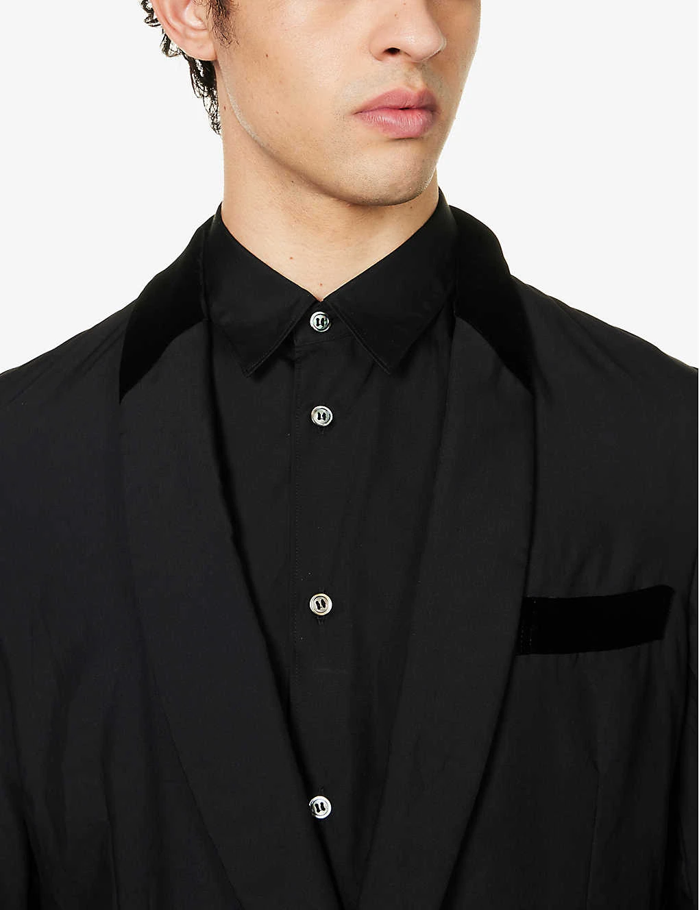 Unisex Single-breasted Regular-fit Woven Jacket 5 Unisex Single-breasted Regular-fit Woven Jacket - Image 5