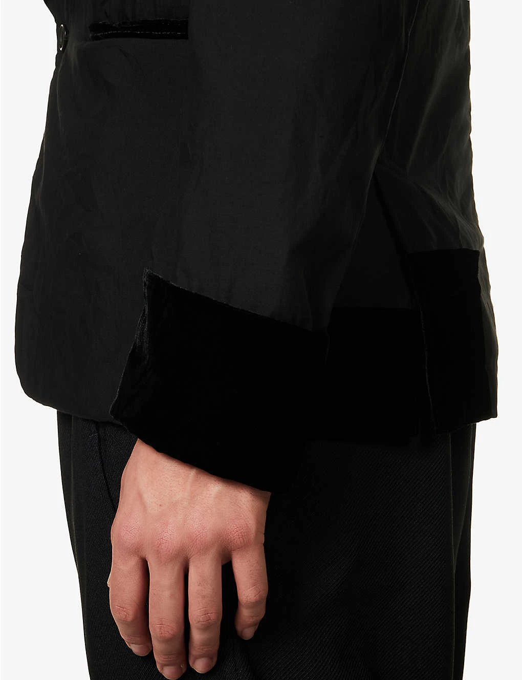 Unisex Single-breasted Regular-fit Woven Jacket 6 Unisex Single-breasted Regular-fit Woven Jacket - Image 6