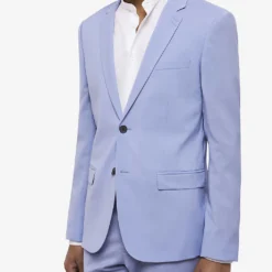 THE KOOPLES Single-breasted Slim-fit Wool Jacket 7 THE KOOPLES Single-breasted Slim-fit Wool Jacket -Default Template 4 R04147353 BLU03 ALT02