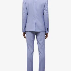 THE KOOPLES Single-breasted Slim-fit Wool Jacket 8 THE KOOPLES Single-breasted Slim-fit Wool Jacket -Default Template 4 R04147353 BLU03 ALT03