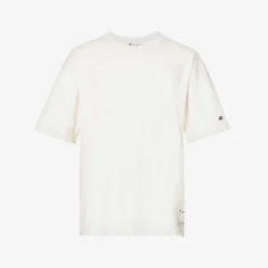 Champion Brand-appliqué Crewneck Cotton-jersey T-shirt