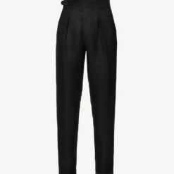 Bryon Pocketed Straight-leg Regular-fit Linen And Silk-blend Trousers
