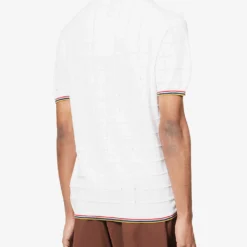 ORLEBAR BROWN Maranon Contrast-trim Cotton-knit Polo Shirt -Default Template 4 R04150128 WHITE ALT03