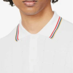 ORLEBAR BROWN Maranon Contrast-trim Cotton-knit Polo Shirt -Default Template 4 R04150128 WHITE ALT04