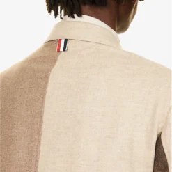 Fun-Mix Contrast-panel Regular-fit Wool Jacket 13 Fun-Mix Contrast-panel Regular-fit Wool Jacket -Default Template 4 R04152272 DARKBROWN ALT06