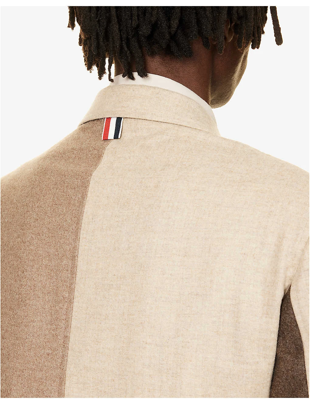 Fun-Mix Contrast-panel Regular-fit Wool Jacket 7 Fun-Mix Contrast-panel Regular-fit Wool Jacket - Image 7